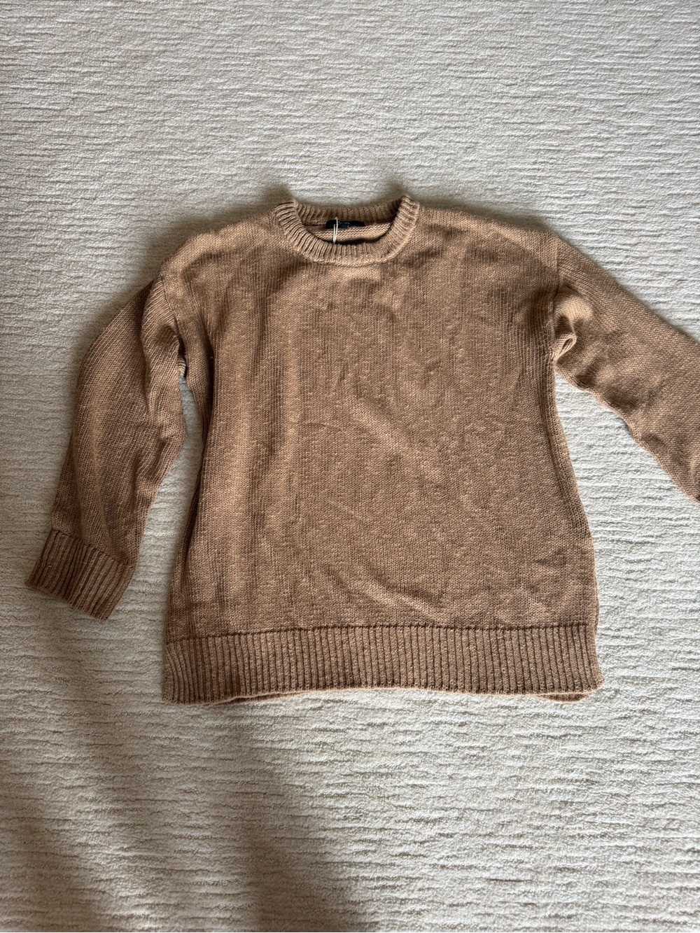 Quince Women's Crewneck Sweater in Camel